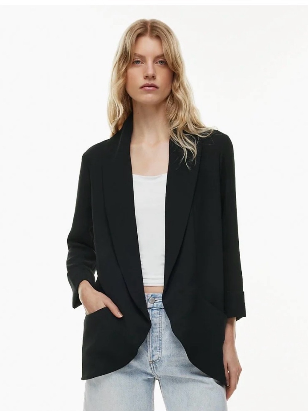 Aritzia Wilfred Chevalier Black Blazer - size 0